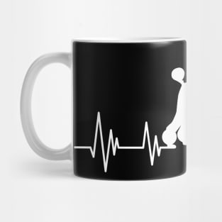 Poodle Heartbeat dog Heartbeat Poodle Silhouette Mug